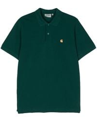 Carhartt - Logo-embroidered Cotton Polo Shirt - Lyst