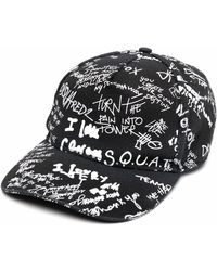 DSquared² - Gorra de béisbol con logo en grafiti - Lyst