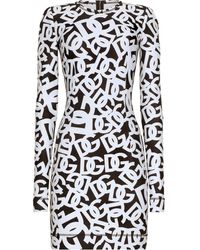 Dolce & Gabbana - Robe à logo imprimé - Lyst
