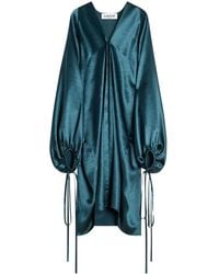 Lanvin - Midi-Jurk Met Satijnen Afwerking - Lyst