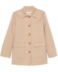 Valentino Garavani - Logo-Embellished Patch-Pocket Coat - Lyst