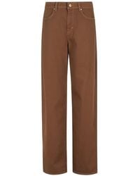 Max Mara - Logo-Patch Wide-Leg Trousers - Lyst