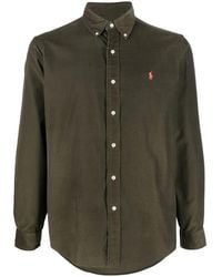 Polo Ralph Lauren - Corduroy Embroidered-Logo Cotton Shirt - Lyst