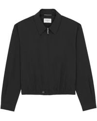 Saint Laurent - Cotton Zip-Up Jacket - Lyst