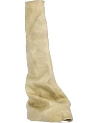 Rick Owens - Round-Toe Seam-Detail Boots - Lyst