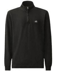 C.P. Company - Stretch Piquet Long-Sleeve Half-Zip Polo - Lyst