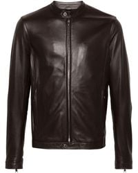Tagliatore - Zip-up Leather Jacket - Lyst