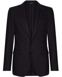 Dolce & Gabbana - Pinstripe Single-Breasted Jacket - Lyst