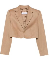 Max Mara - Veste Crop À Simple Boutonnage - Lyst