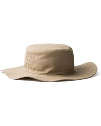 Prada - Wide-Brimmed Drill Hat - Lyst