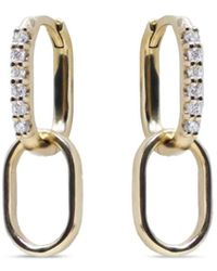 Anzie - Classique Creolen Mit Diamanten - Lyst