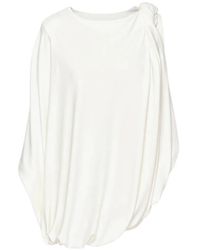 Alexander Wang - Draped Knot-Detail Asymmetric Top - Lyst