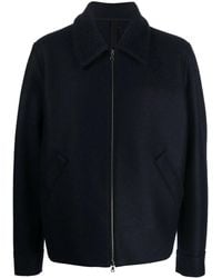 Harris Wharf London - Golf Zip-Up Wool Jacket - Lyst