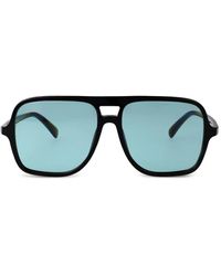 Emporio Armani - Zonnebril Met Vierkant Acetaat Montuur - Lyst