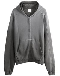 ROA - Bee Sun Waffle-Knit Zip-Up Hoodie - Lyst