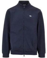 EA7 - Logo-Plaque Zip-Up Jacket - Lyst