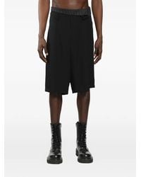 Yohji Yamamoto - Thai Wool Gabardine Shorts - Lyst