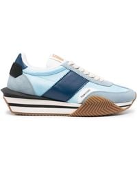 Tom Ford - James Suede-panelling Sneakers - Lyst