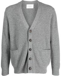 Ballantyne - Ribbed-knit V-neck Cardigan - Lyst