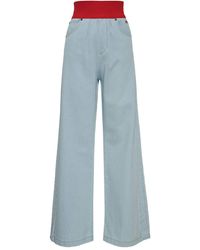 MSGM - Jeans Con Vita A Coste - Lyst