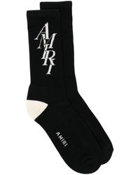 Amiri - Stack-jacquard Socks - Lyst