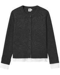 B+ AB - Layered Buttoned Cardigan - Lyst