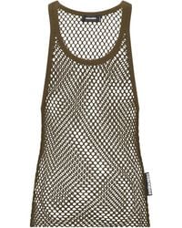 DSquared² - Mesh Tank Top - Lyst