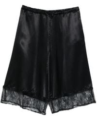 THE NINA STUDIO - Short À Empiècements En Dentelle - Lyst