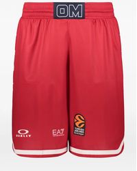 EA7 - Logo-Print Star-Detail Track Shorts - Lyst