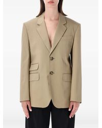 Ami Paris - Single-Breasted Notched-Lapels Blazer - Lyst
