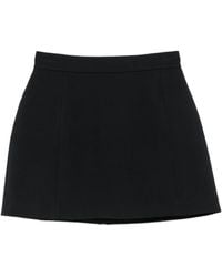 ANDAMANE - Straight-Waistband Straight Mini Skirt - Lyst