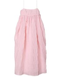 Cecilie Bahnsen - Vilma Matelassé Bow Dress - Lyst
