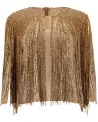 Elie Saab - Fringed Crew-Neck Blouse - Lyst