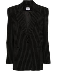 Patrizia Pepe - Pinstripe Single-Breasted Blazer - Lyst