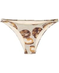Nanushka - Seashell-print Bikini Bottoms - Lyst