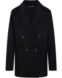 The Dynamis Studio - Double-Breasted Wool Coat - Lyst