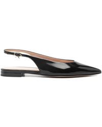 Gianvito Rossi - Slingback Pointed Flat Pumps - Lyst