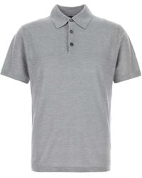 Brioni - Melange Polo Shirt - Lyst