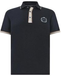 Paul & Shark - Polo Rayé X-Soft À Broderies Héraldiques - Lyst