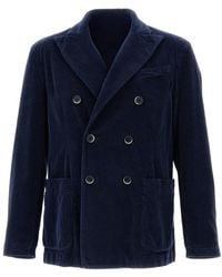 Barena - Corduroy Double-Breasted Blazer - Lyst