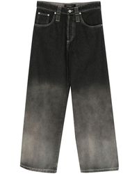 FEDERICO CINA - Faded-effect Wide-leg Jeans - Lyst