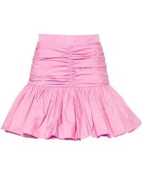 Patou - Recycled Faille Flounce Miniskirt - Lyst