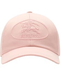 Burberry - Casquette Equestrian Knight En Gabardine - Lyst