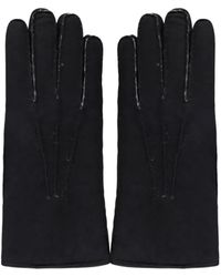 Moorer - Shearling-Lined Suede Gloves - Lyst