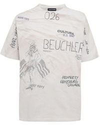 Cultura - Graphic-Print Oversized T-Shirt - Lyst