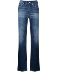 Dondup - High-waisted Straight Jeans - Lyst