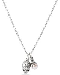 Emanuele Bicocchi - Pearl Skull Necklace - Lyst
