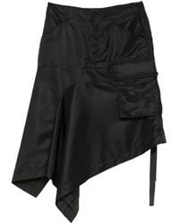 Sacai - Asymmetric Cargo Skirt - Lyst