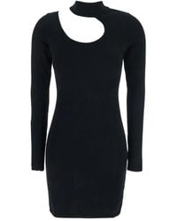 FEDERICA TOSI - Vestido con cuello alto y detalle de aberturas - Lyst