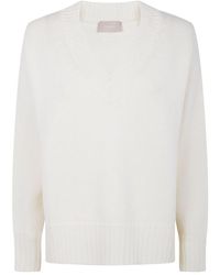 Drumohr - V-Neck Wool Sweater - Lyst